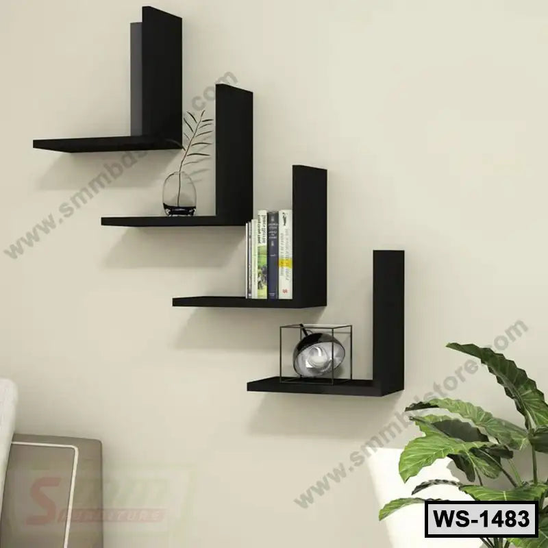 Latest Design Decorative Wall Shelf 4 Piece 1 Set WS-1483 Secondary image