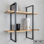 Metal and Board Decorative Wall Shelf WS-1493