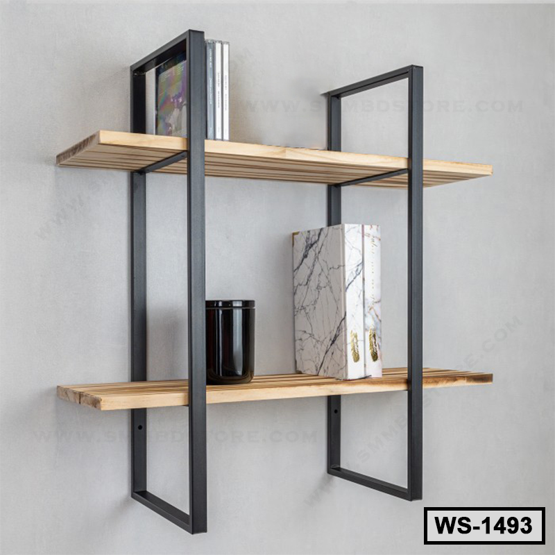 Metal and Board Decorative Wall Shelf WS-1493