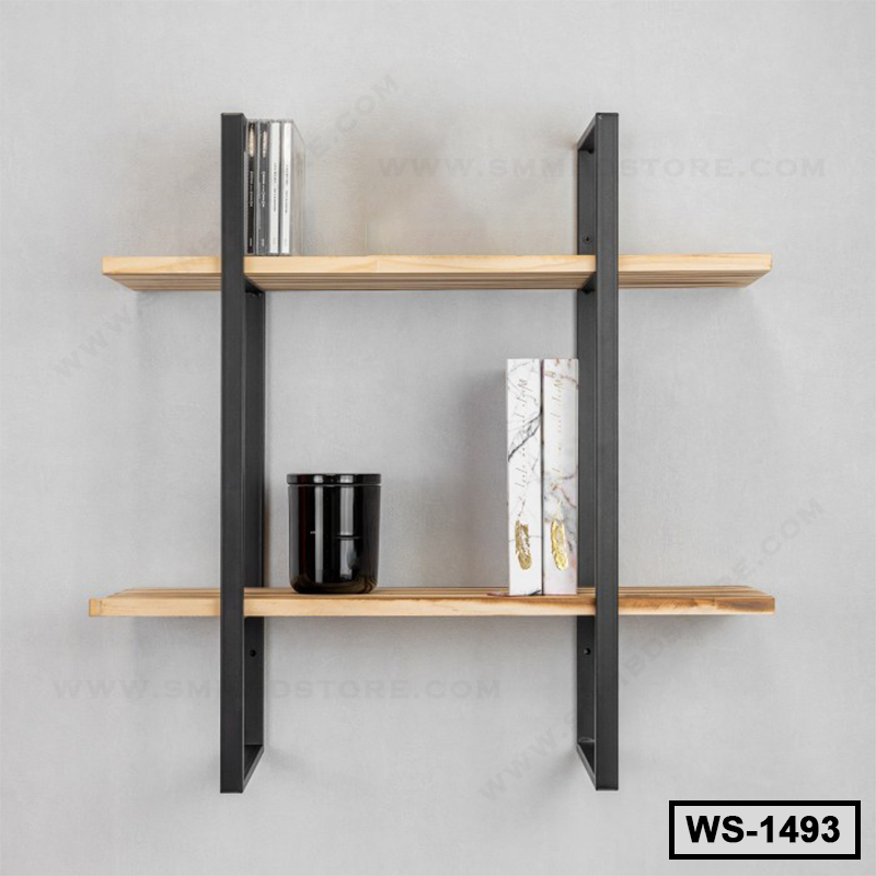 Metal and Board Decorative Wall Shelf WS-1493
