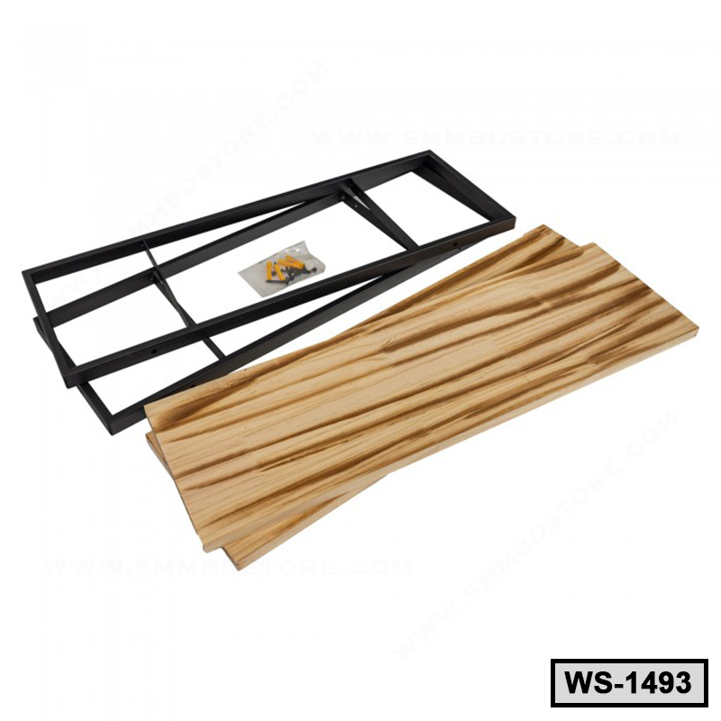 Metal and Board Decorative Wall Shelf WS-1493