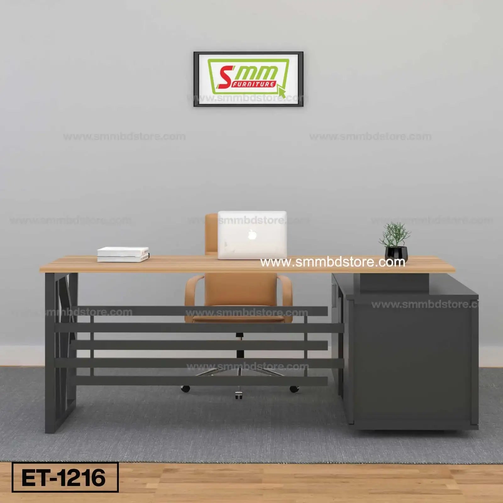 Executive Table With Side Table ET-1216 Secondary image