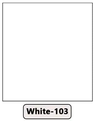 White color swatch labeled White-103 for furniture and interior design