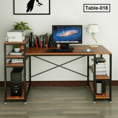 L Shaped Gaming Computer Desk Workstation with Shelf (T019) In BD