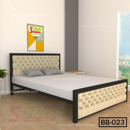 Double Metal Bed Latest Design For Bedroom (023)