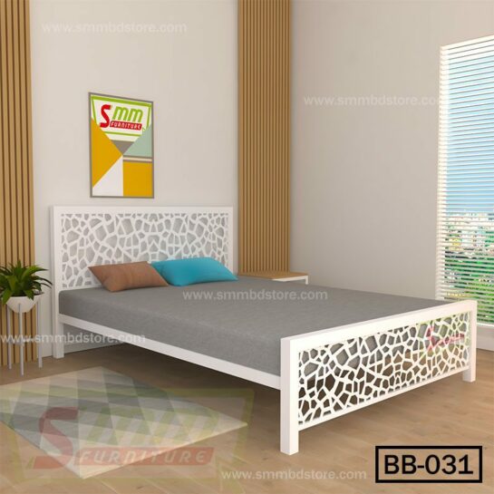 Latest Design Double Steel Bed (031)