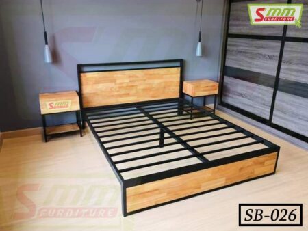 Sample Bedroom Double Steel Bed (026)