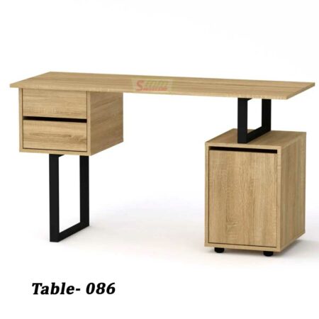 Writing desk With 2 Drawer and 1 Cabinet (T-086)