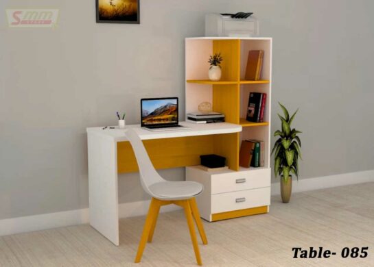 Study Table With 2 Drawer and Storage Shelves