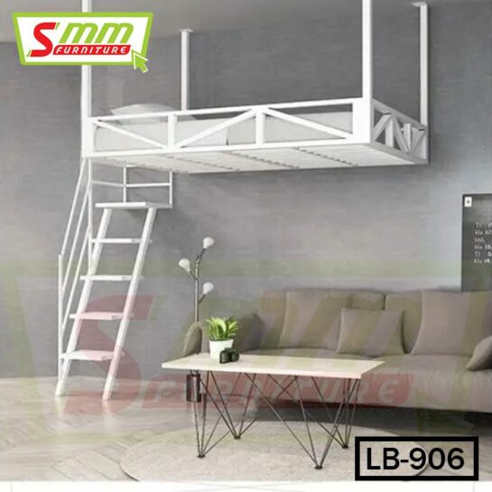 Modern Small Apartment Saving Space Hanging Iron Overhead Bed (LB-906)