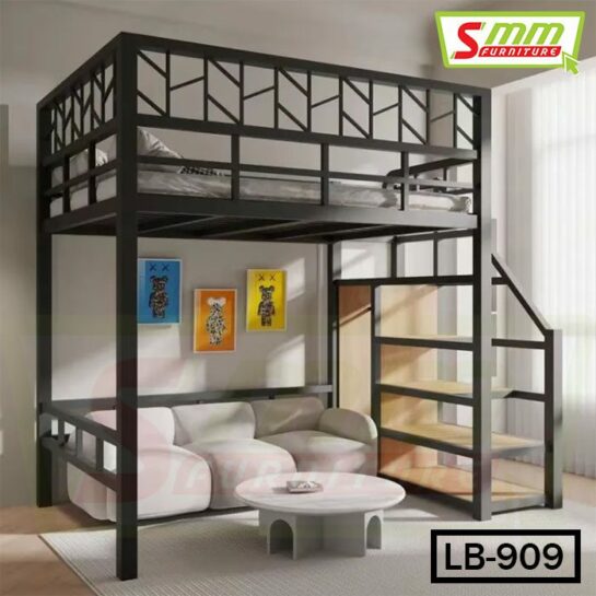 Loft Bed Single Upper Multi-Functional Space-Saving Bed (LB-909)