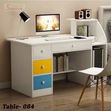 Study Table With 4 Drawer and Shelf