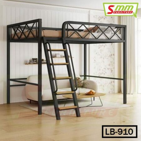 Simple Small Apartment Loft Elevated Upper Bed (LB-910)