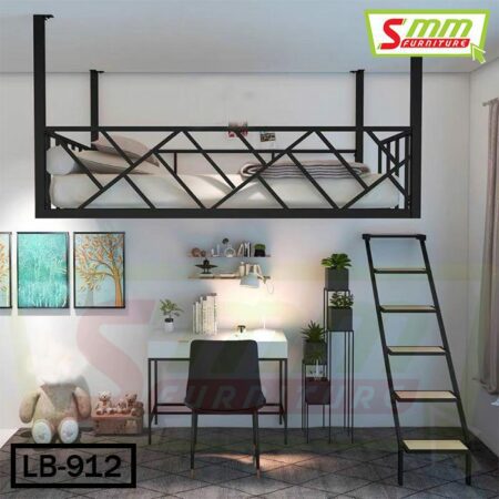 Iron Wall Hanging Modern Simple Space Saving Loft Bed (LB-912)