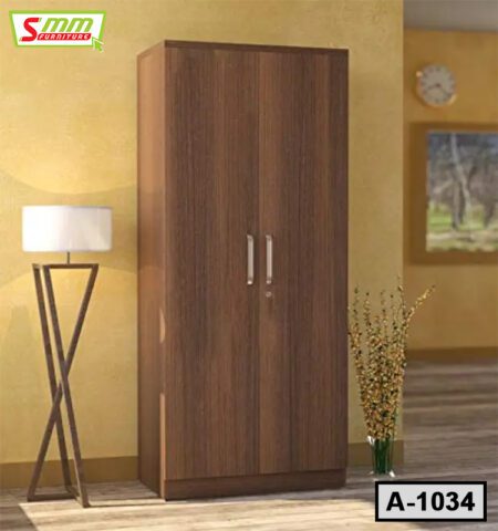 Two Door Melamine Board Almira With 1 Hanging Space & 1 Drawers / Wardrobe A1034