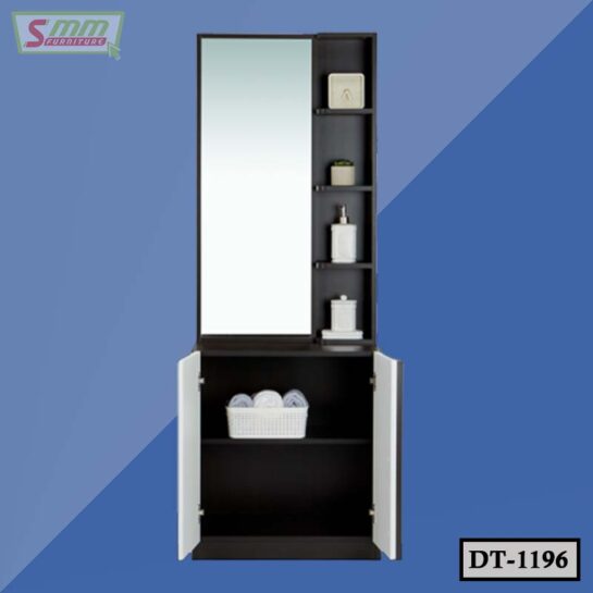 Bedroom Dressing Table with Mirror Shelves and 2 Door DT1196