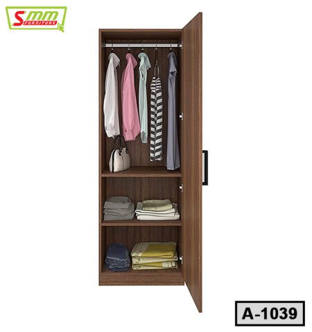 Melamine Board Single Door Almirah / Wardrobe A1039