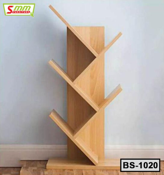 Multipurpose Floor Standing Bookshelf Space Saving Display Storage Rack Books Holder in Living Room & Office BS1020