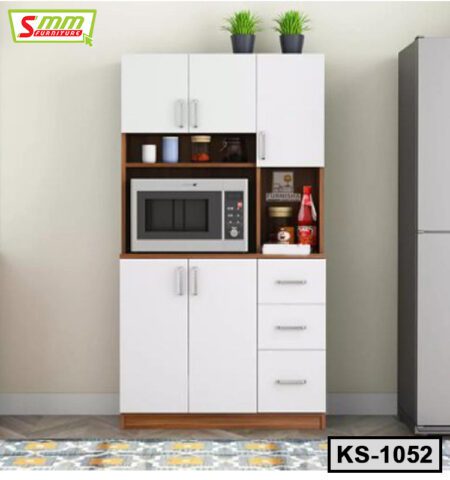 Kitchen Space Saving Storage Cabinet Shelf Organizer with Utility Kitchenware Rack KS1052