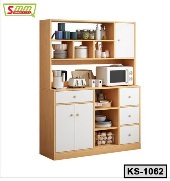 Modern Design Kitchen Storage Cabinet with 4 Drawer and 3 Door KS1062