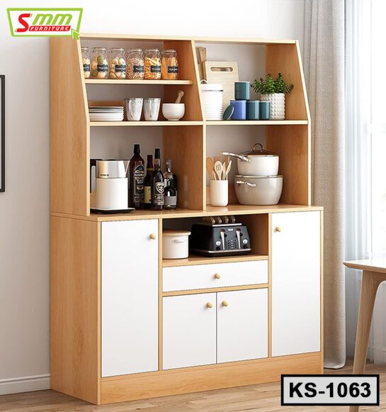Modern Design Kitchen Storage Cabinet with 1 Drawer and 4 Door KS1063