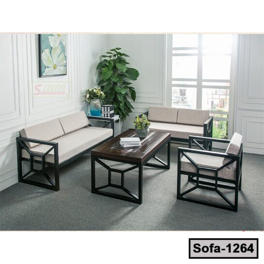 Steel and Durable Fabric Office Furniture Sofa Sets (1264)