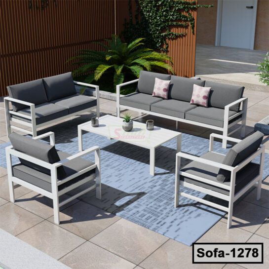 7 Person Outdoor Seating Group with Tea Table (1278)
