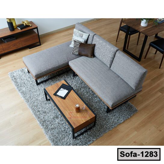 Living Room Minimalist Steel Sofa Sets (1283)