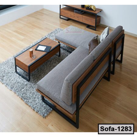 Living Room Minimalist Steel Sofa Sets (1283)
