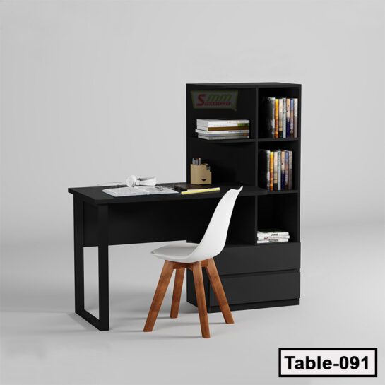 Board and Steel Modern Study Table (T-091)