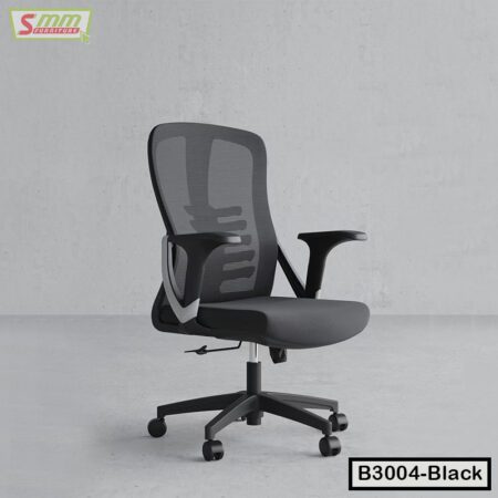 High Back Office Chair Design in BD | B3004-Black
