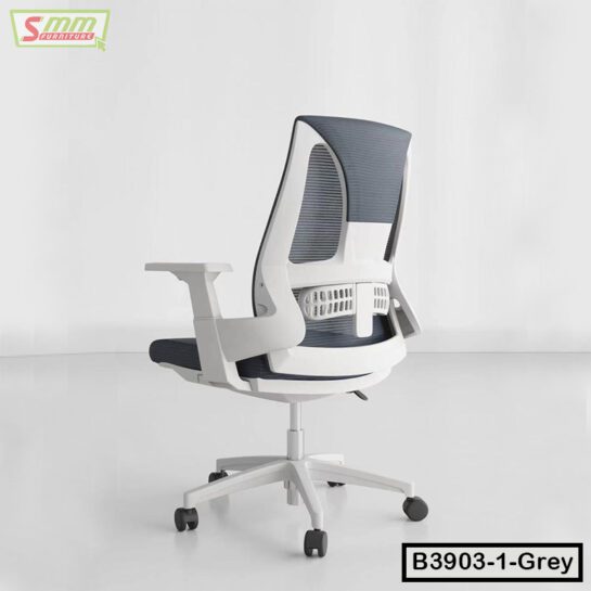 Orthopedic Office Chair Price in Bangladesh | B3903-1-Grey