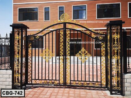 Simple Entrance Main Iron Gate Design For House (742)