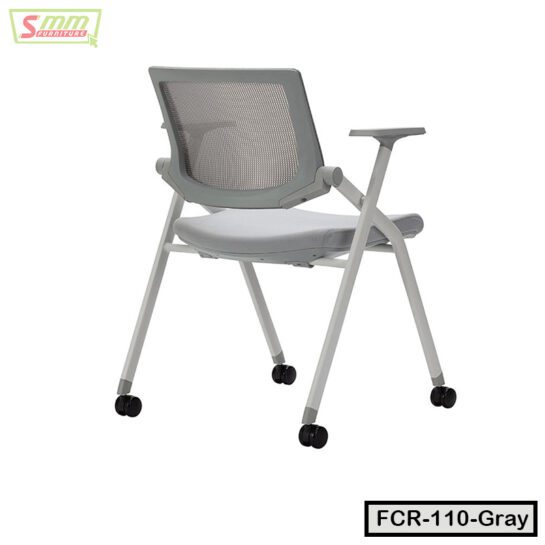 Mesh Staff Office Chair Removable Folding Conference Chair | FCR-110-Gray