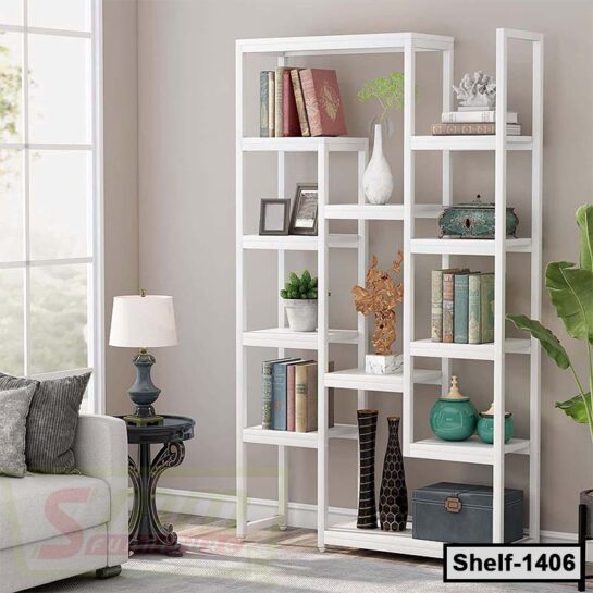 Modern Industrial Bookshelf | Display Shelves (Shelf-1406)
