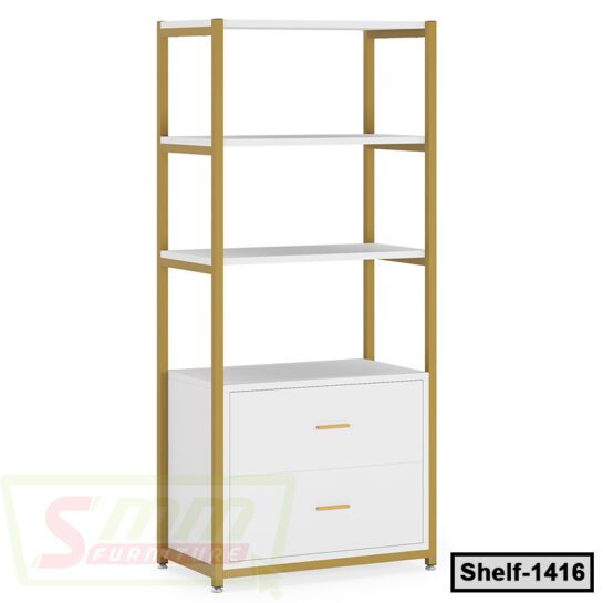 Industrial Etagere Display Bookshelf for Home & Office (Shelf-1416)