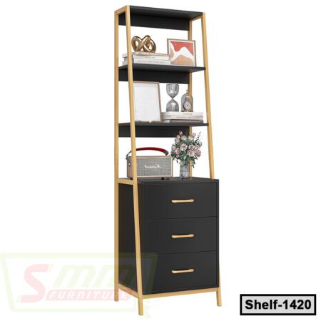 Storage Shelves | Flower Stand | with 3 Drawers (Shelf-1420)