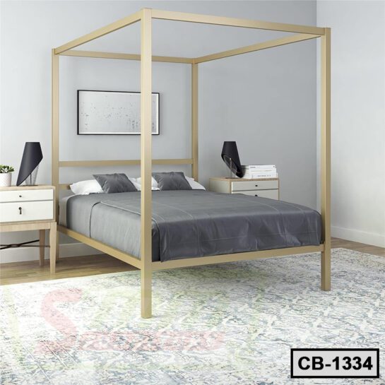 Simple Design Steel Canopy Bed Frame (CB-1334)