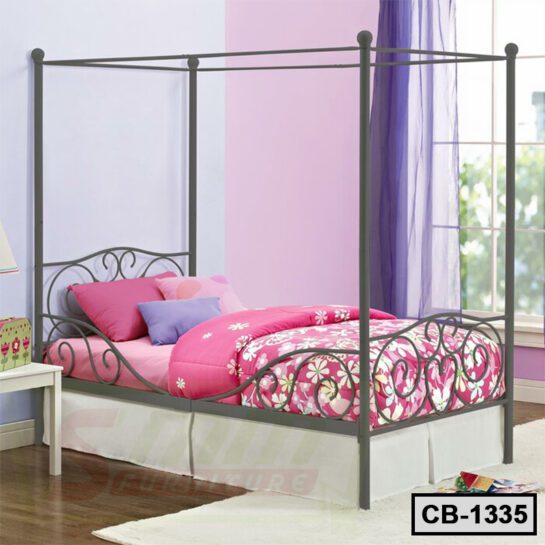 Modern Metal Canopy Bed Frame For Kids (CB-1335)