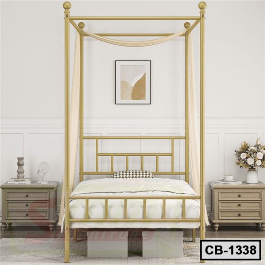 Single Metal Canopy Bed Frame (CB-1338)