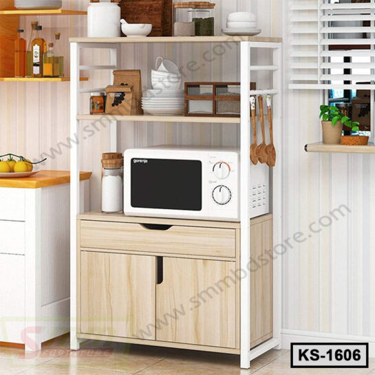 Space Saving Storage Kitchen Rack With Drawers And Cabinets (KS-1606)