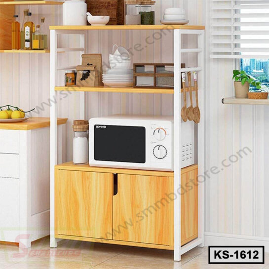 3 Layer Kitchen Cabinet Shelf Organizer With Microwave Oven Stand (KS-1612)