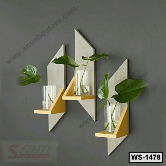 Hanging Board Flower Vases Shelf for Home 1 Piece (WS-1478)