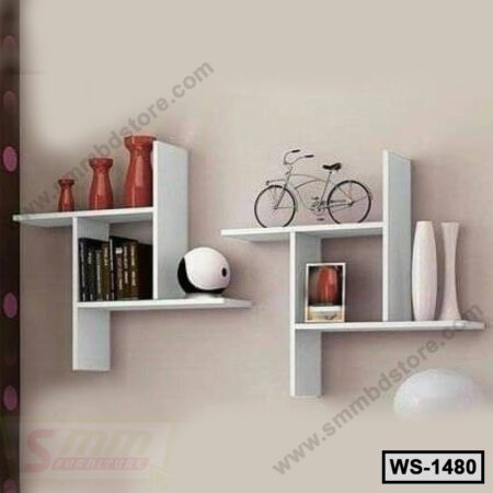 Modern Creative Rectangle Wall Book Shelf 1 Piece (WS-1480)