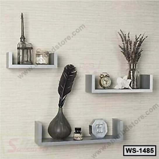 Nature Board Floating Shelves Wall Mounted 3 Piece (WS-1485)