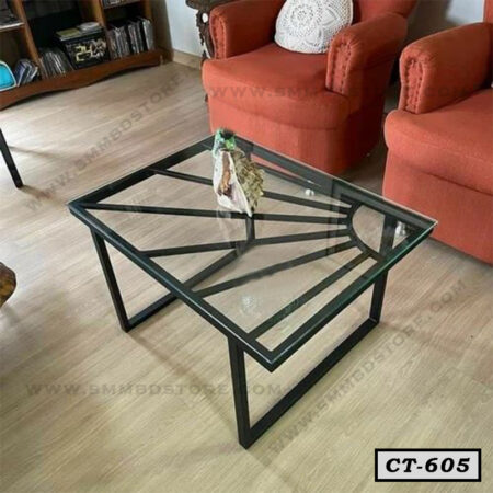 Center Table With Glass Top Price in Bangladesh CT-605