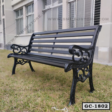 Cast Iron Garden Outdoor Seating Bench GC-1802