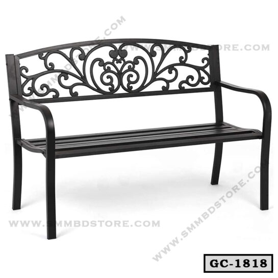 Cast Iron & Steel Outdoor Garden Bench GC-1818