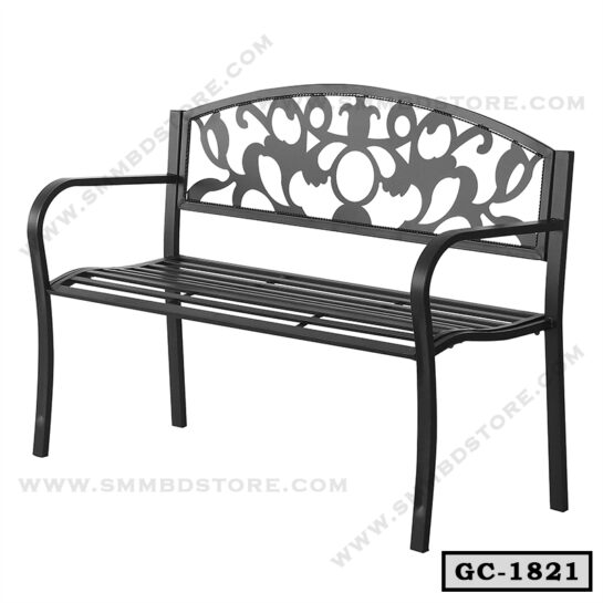 2 Seater Metal Garden Bench Design GC-1821