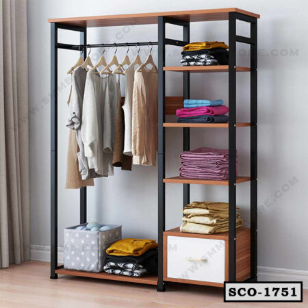Store Clothes Shoe Organized Clothing Hanging Rack | Extra Large Capacity Closet for Living Room SCO-1751